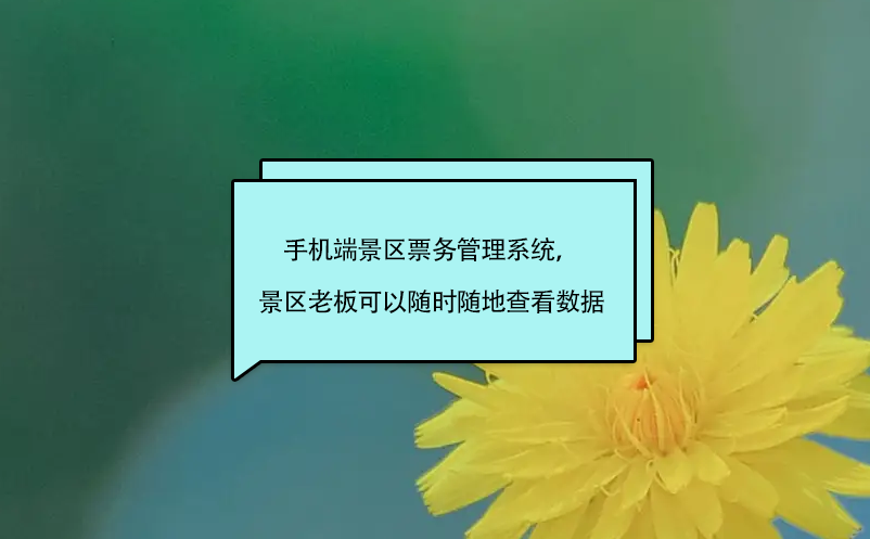 手机端景区雷竞技进去都是彩票，景区老板、股东可以随时随地查看数据