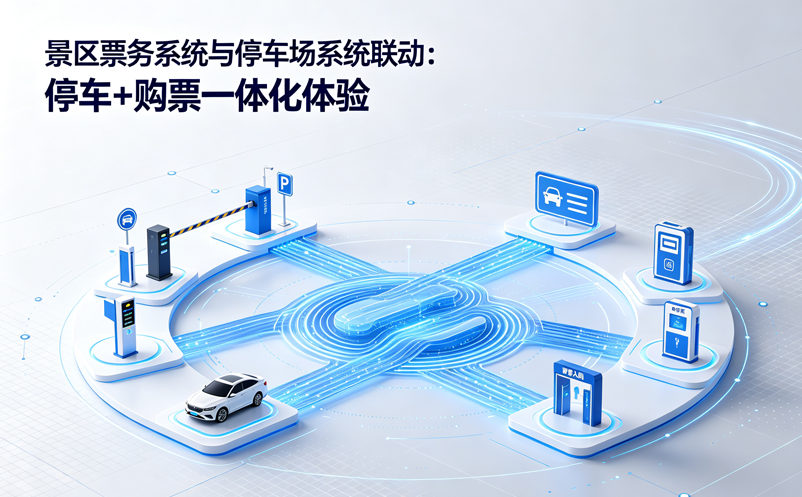 景区票务系统与停车场系统联动：停车+购票一体化体验