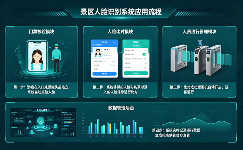 景区人脸识别系统如何应用于门票核验与人员通行管理